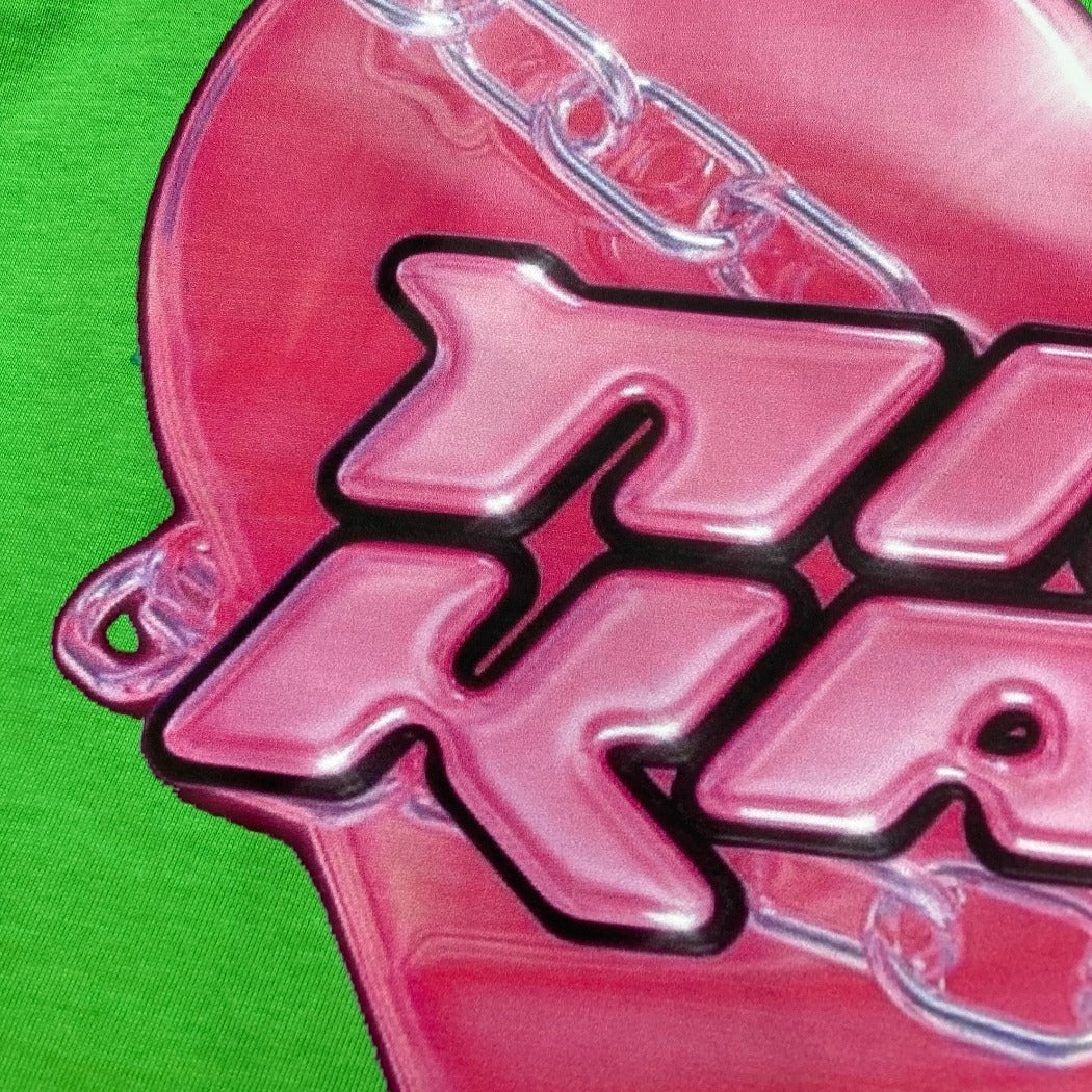 Vesty- Green Heart-Print T-shirt - Playful & Loose