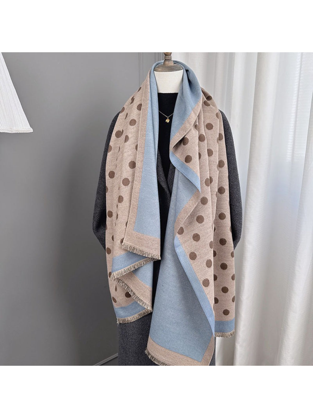 Scarvii - Soft Reversible Polka Dot Scarf