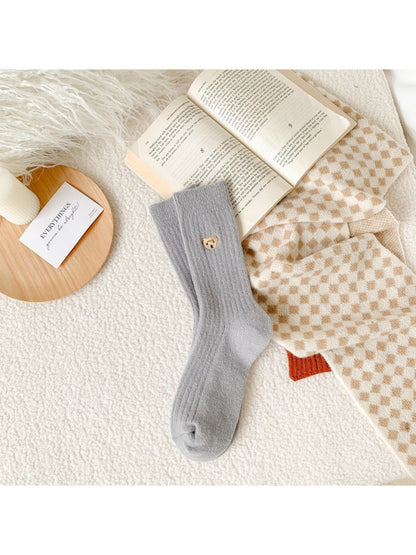 Rufia - Soft Neutral Bear Crew Socks