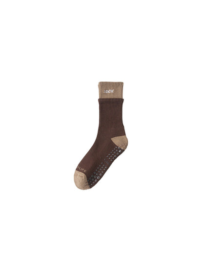 Rufia - Color Block Ribbed Cuff Socks