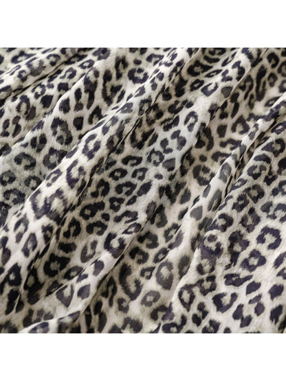 Scarvii - Autumn Leopard Print Travel Scarf for Women