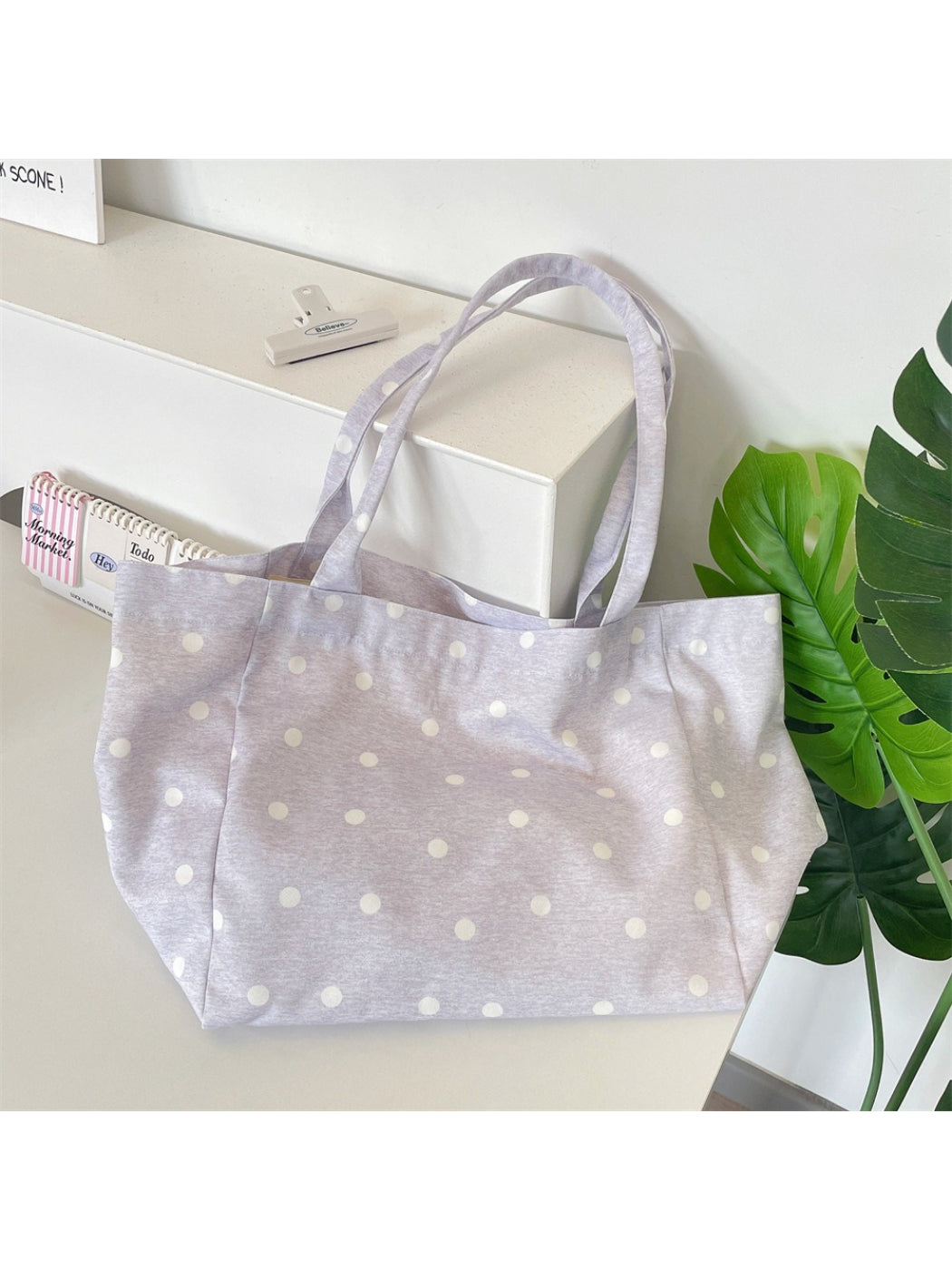 Cosbai Soft Star Print Shoulder Bag with visible shoulder strap
