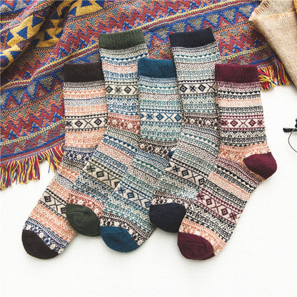 Rufia - 5 Pairs Unisex Bohemian Socks product image 11