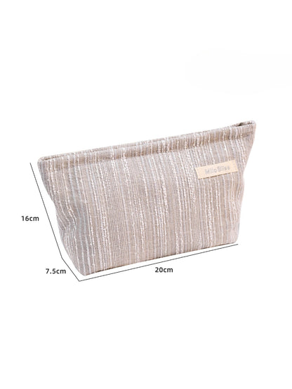 Close-up of Cosbai Classic Daily Cosmetic Bag showing texture and material finish
