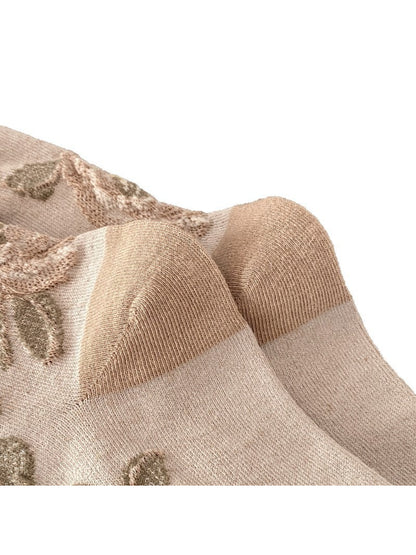 Rufia - Vintage Bloom Embroidered Crew Socks