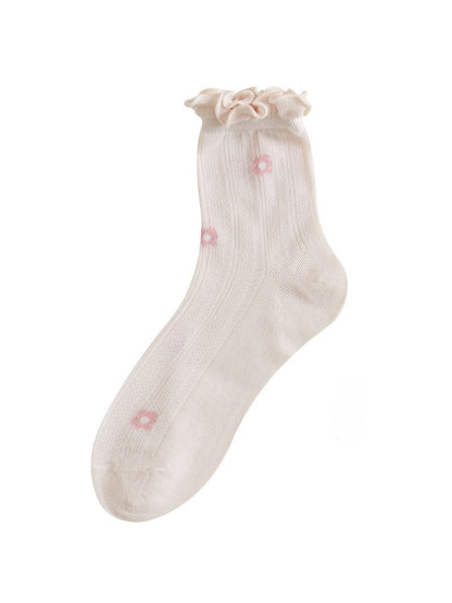 Rufia - Loose Fit Floral Crew Socks product image 3
