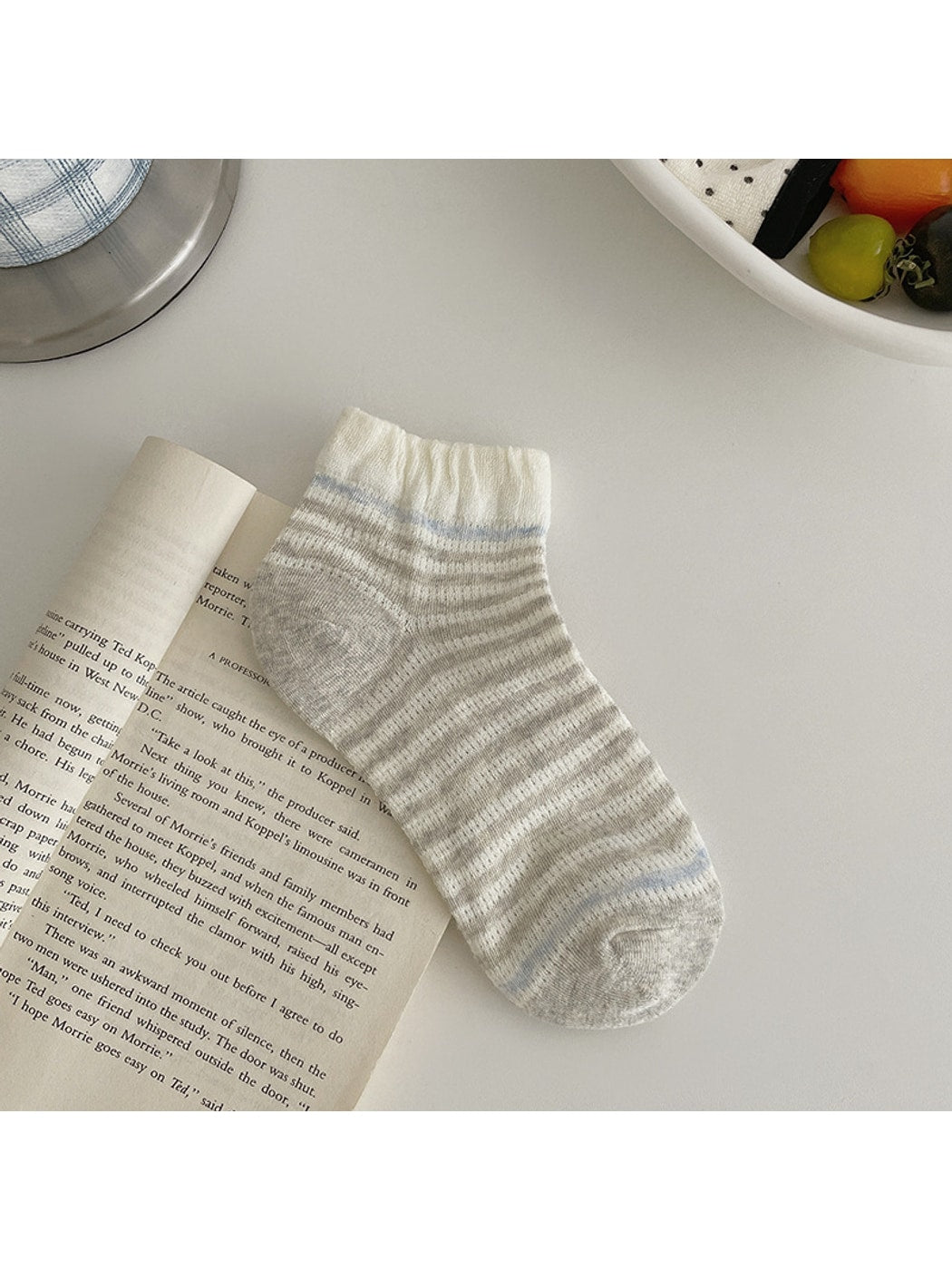 Rufia - Playful Mixed Pattern Ankle Socks