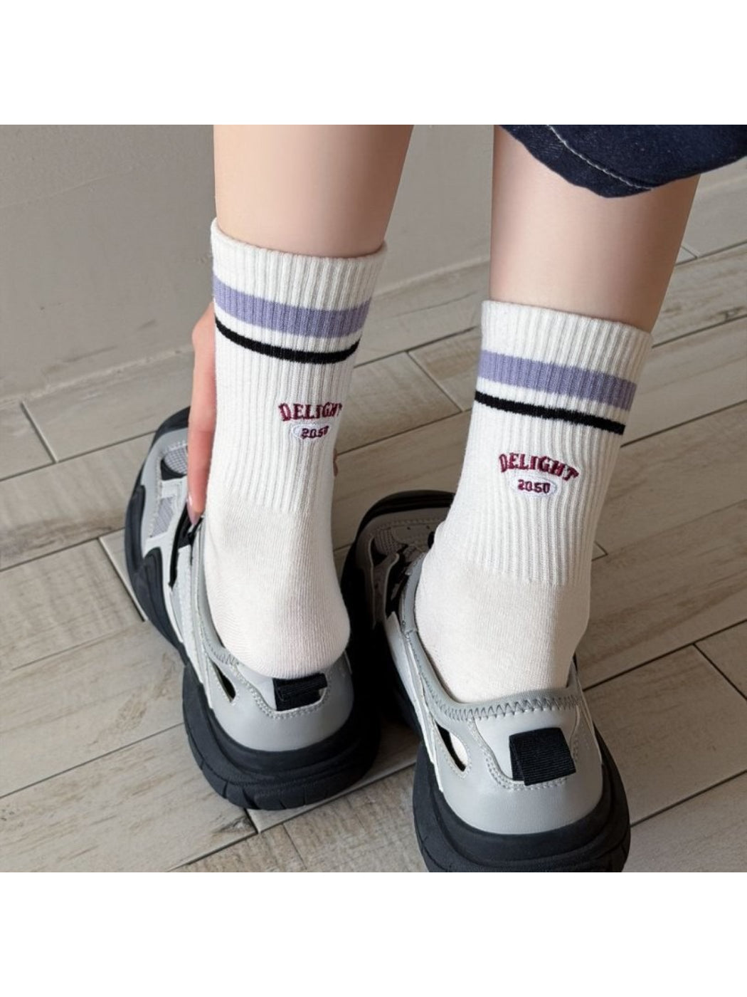 Rufia - Casual Stripe Crew Socks product image 1