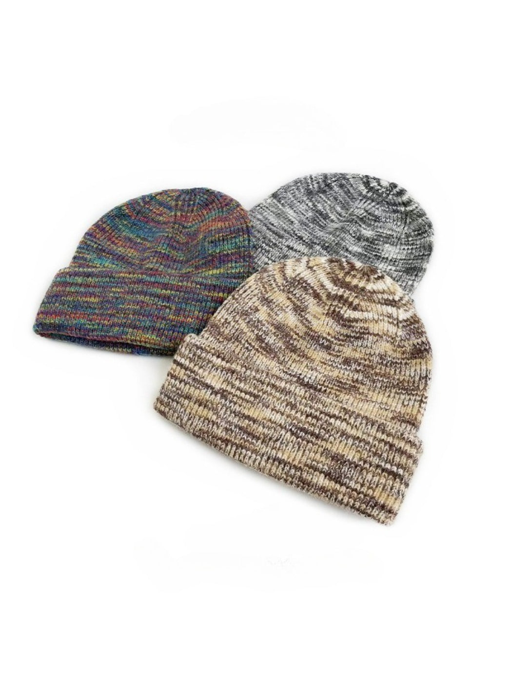 Haila - Soft Marled Foldover Knit Beanie
