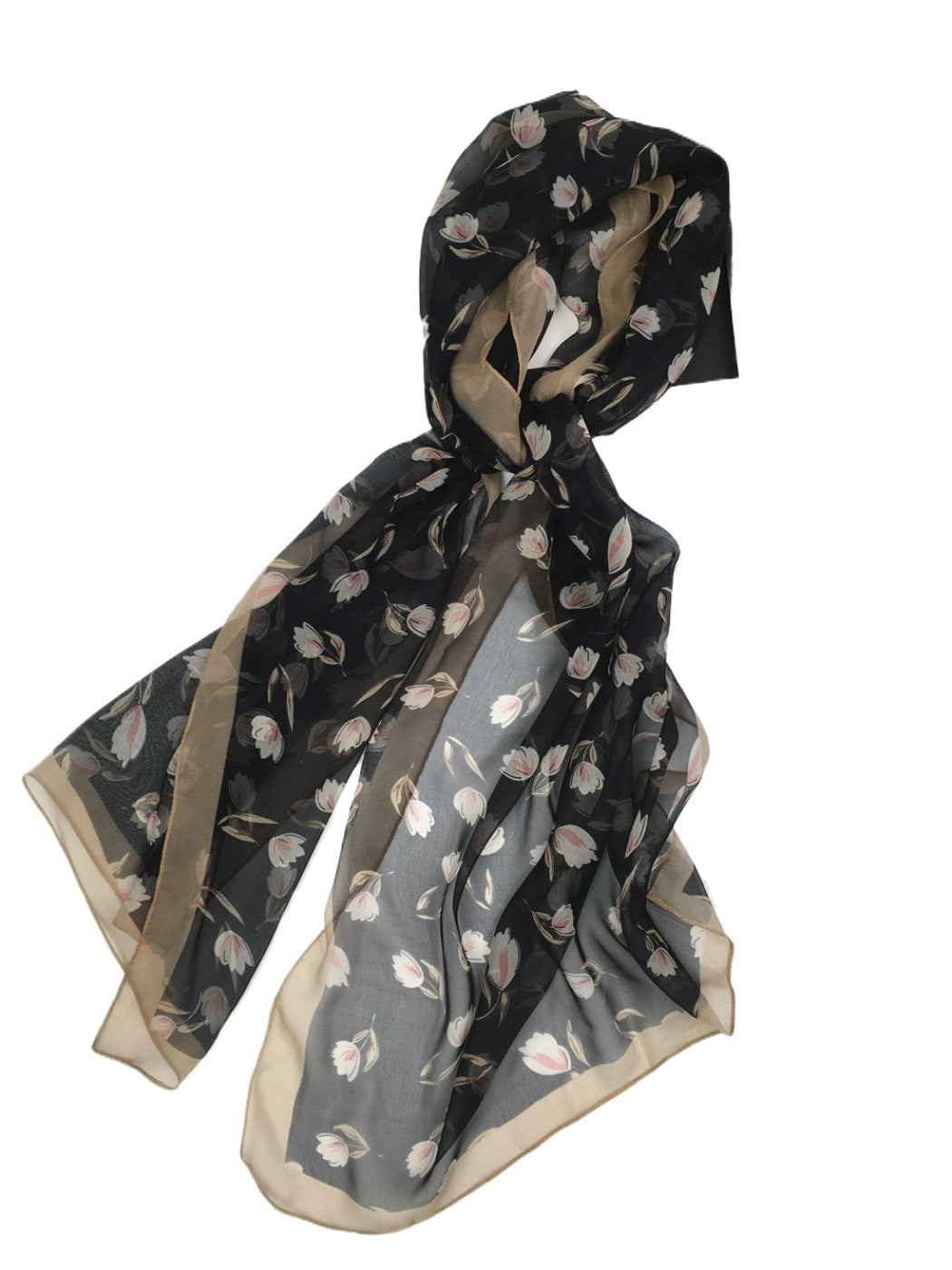 Scarvii - Flower Print Scarf & Shawl