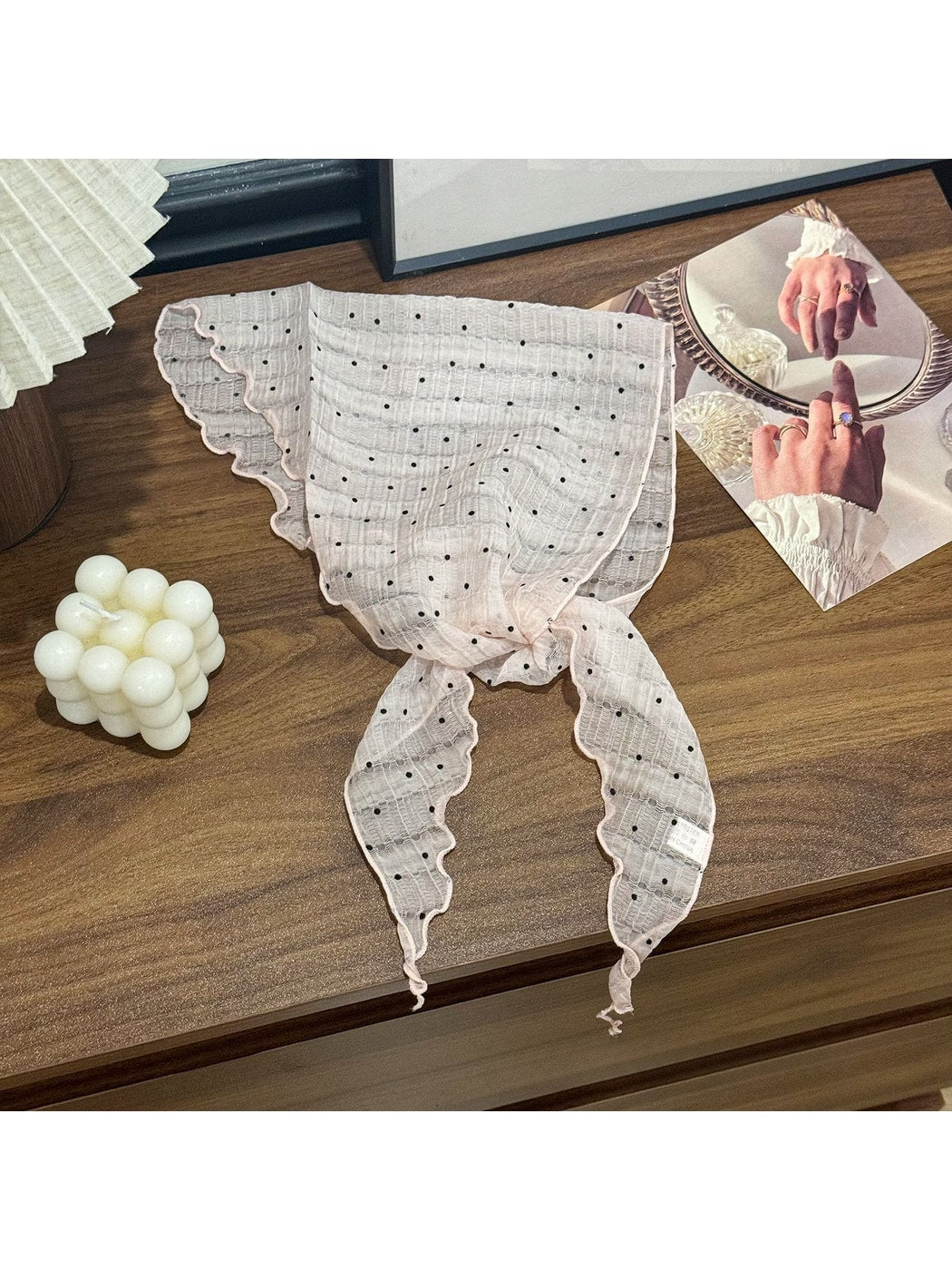 Scarvii - Simple Point Print Triangle Bandana