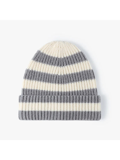 Haila - Wide-Stripe Cuffed Knit Beanie