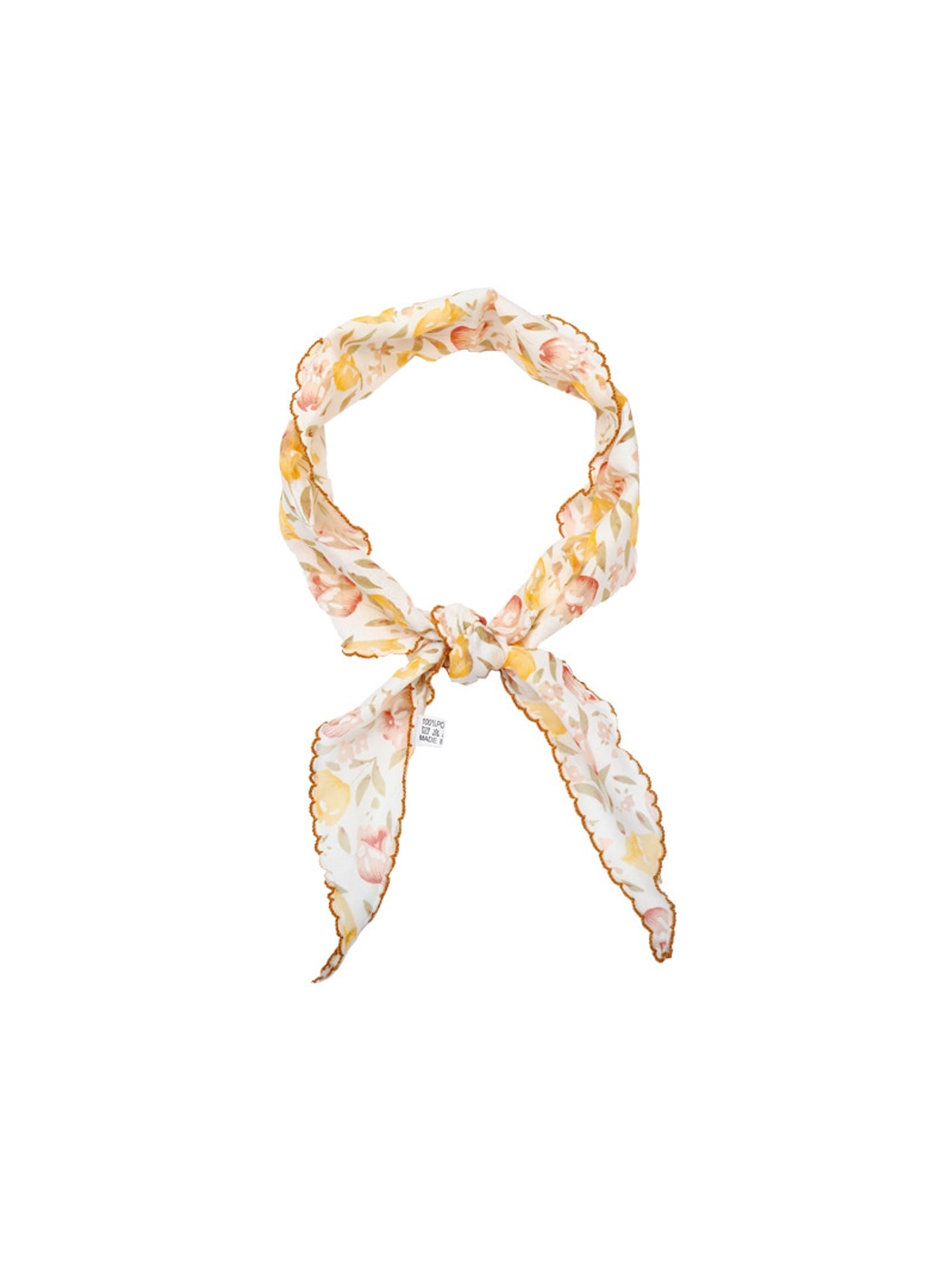 Scarvii - Bright Floral Printed Decorative Triangle Bandana