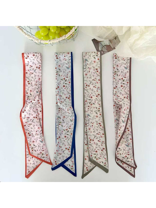 Scarvii Wildflower Border Skinny Scarf