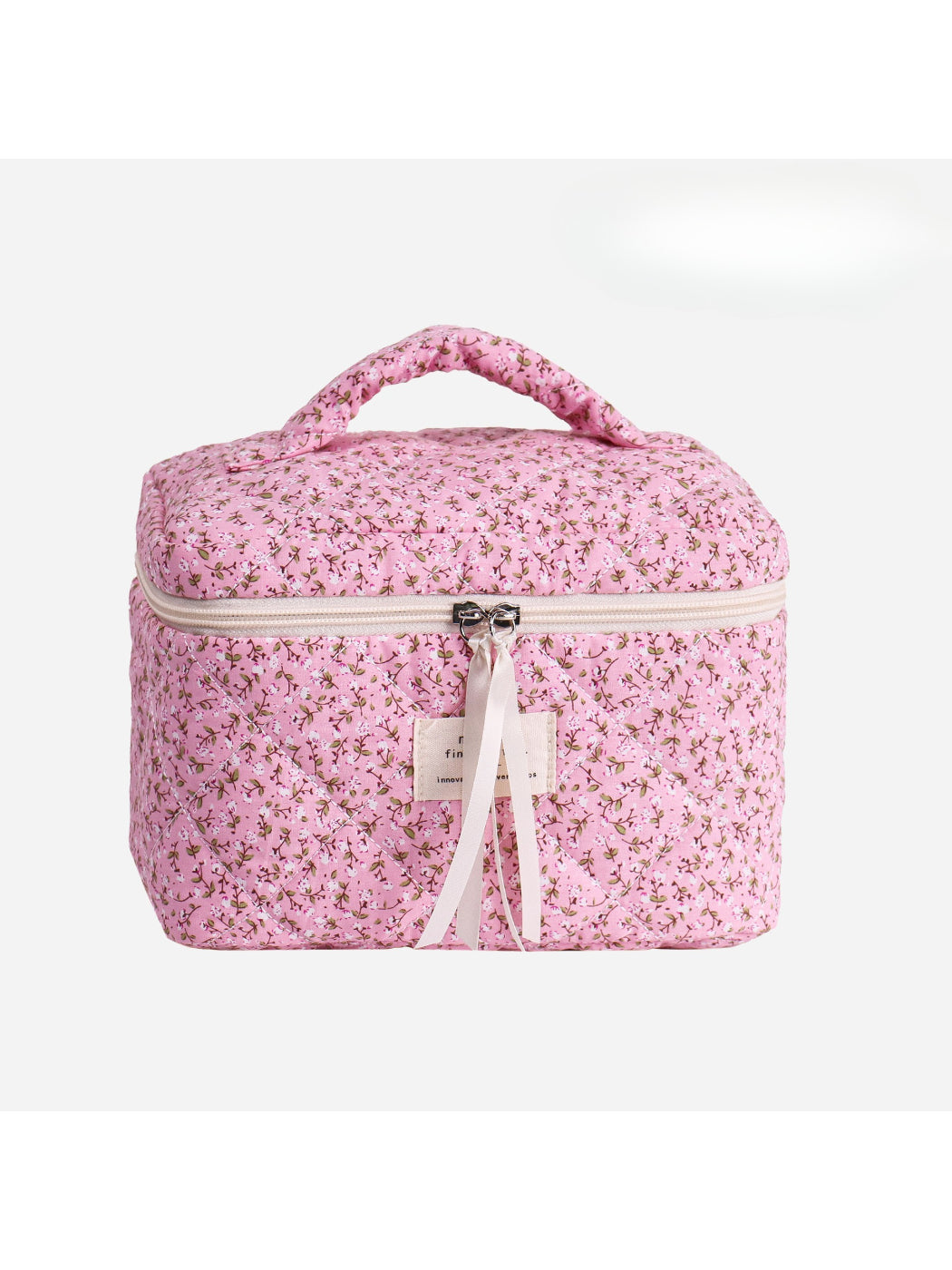 Cosbai - Floral Travel Makeup Organizer Case detail view 3