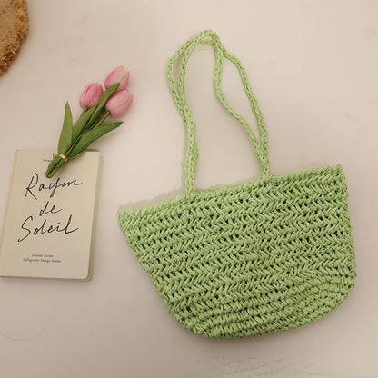 Single-Shoulder Straw Bag