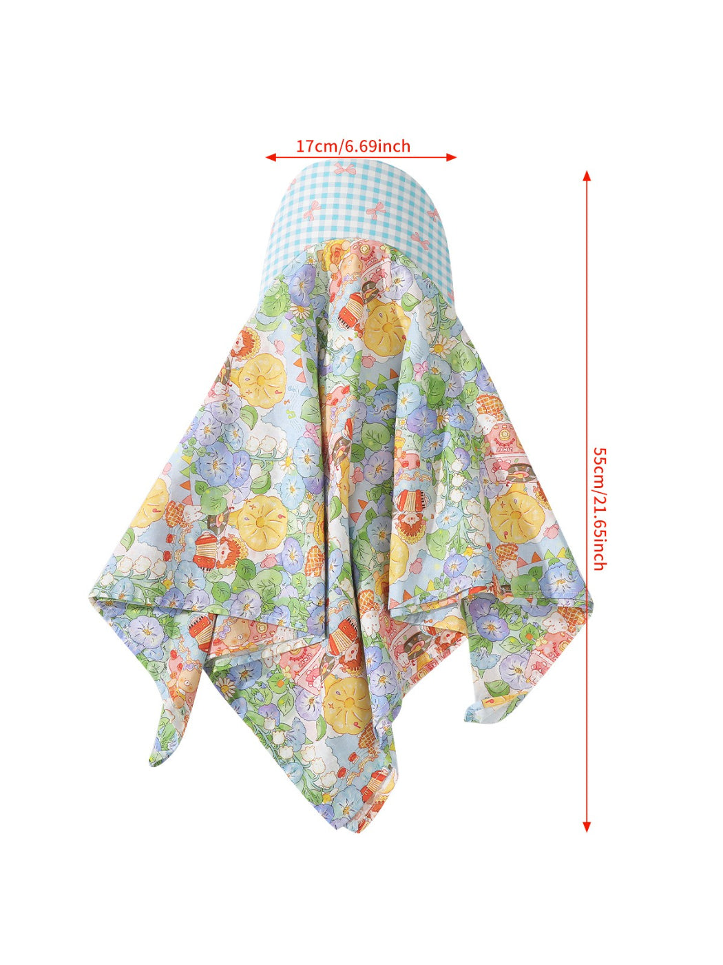 Scarvii Garden Print Tie Back Hair Scarf