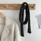 Scarvii - Winter Long Narrow Scarf with Starry Print