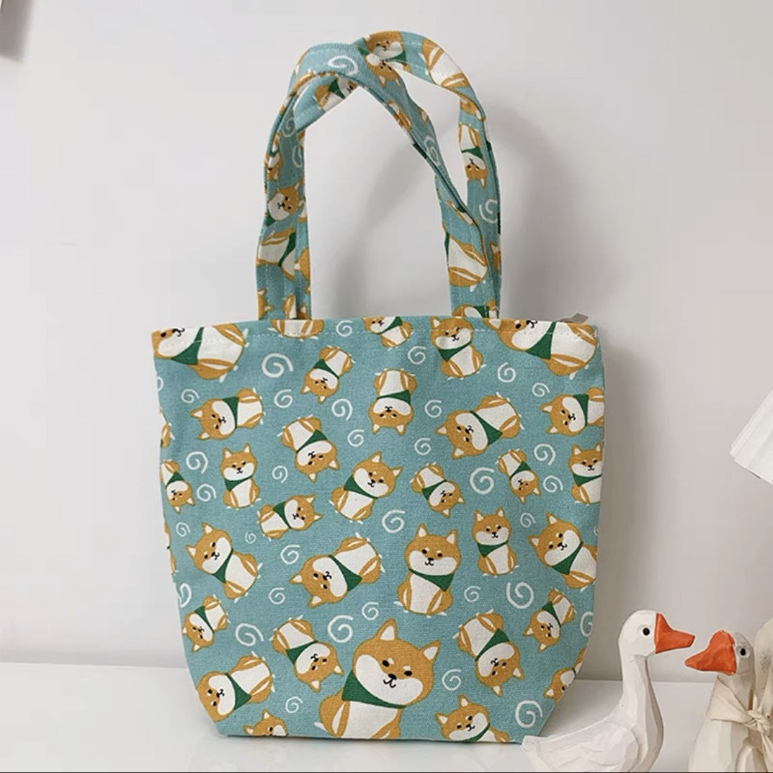 Cosbai - Cute Cartoon Dog Mini Canvas Bag