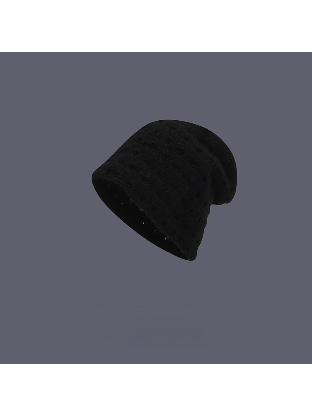 Haila Cozy Textured Slouch Beanie color options including Black, Khaki, Beige