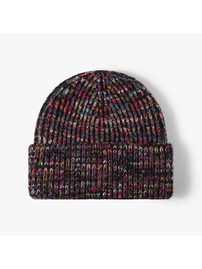 Haila - Heathered Ribbed Cuffed Knit Beanie