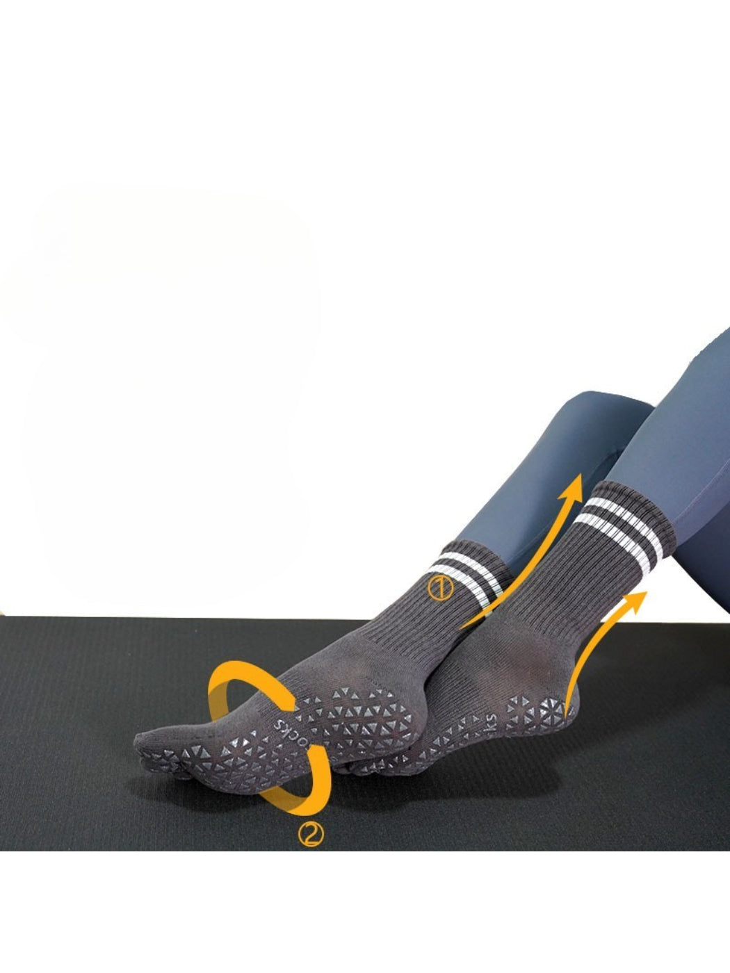 Rufia - Anti-Slip Five-Toe Yoga Socks