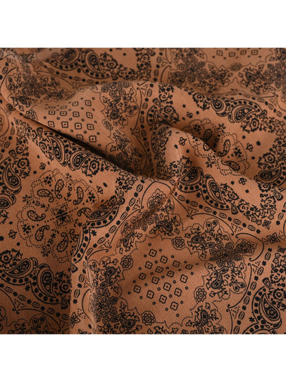 Haila - Retro Printed Curved Brim Headscarf Cap