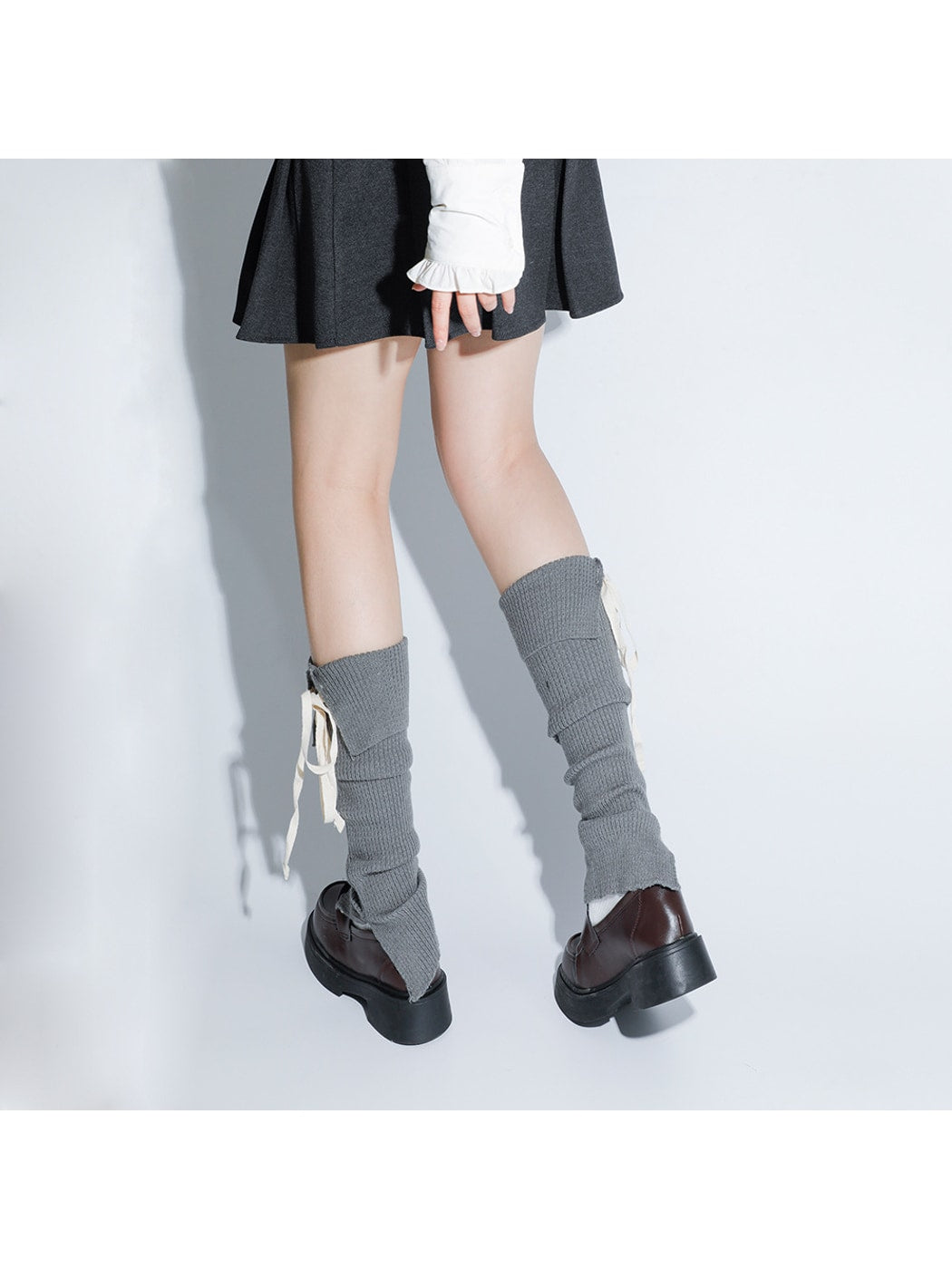 Cozyra - Lace-Up Split Sweet Style Leg Warmer