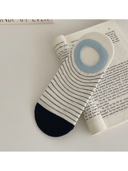Rufia - Striped Low Cut Women's No Show Socks