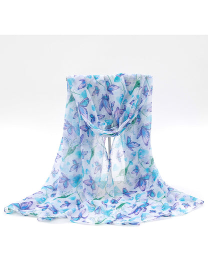 Scarvii - Lightweight Butterfly Print Scarf