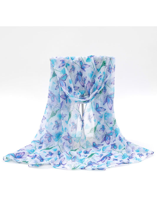 Scarvii - Lightweight Butterfly Print Scarf