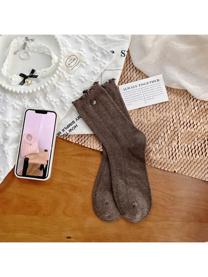 Rufia - Disc Decor Women's Mid-Calf Capsule Socks