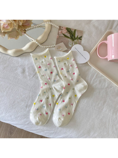 Rufia - Pastel Texture Mix Crew Socks