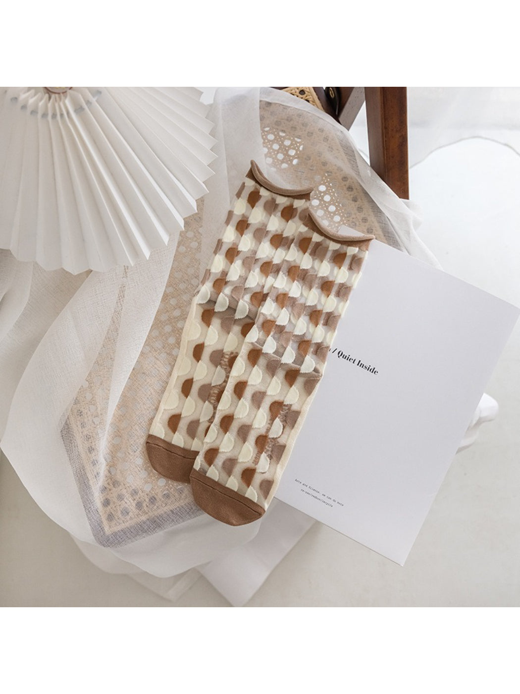 Rufia - Mesh Pattern Crew Socks product image 5