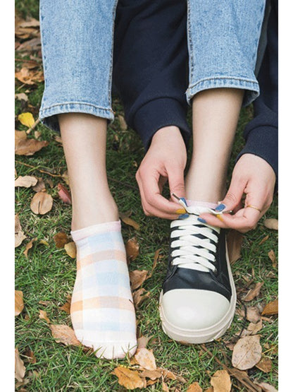 Rufia - Summer Plaid Ankle Socks