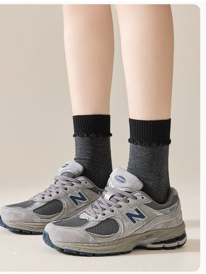 Rufia - Clean Ribbed Knit Crew Socks