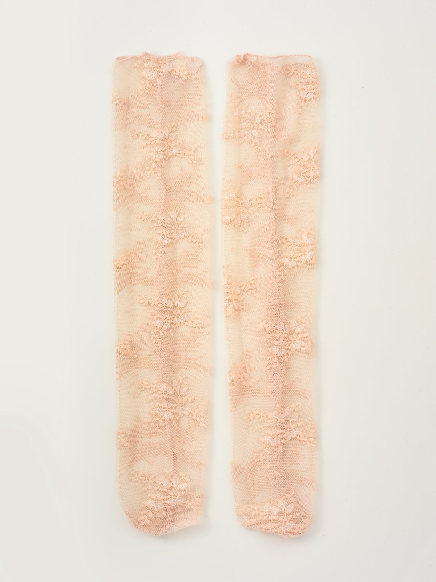 Rufia - Romantic Sheer Lace Crew Socks