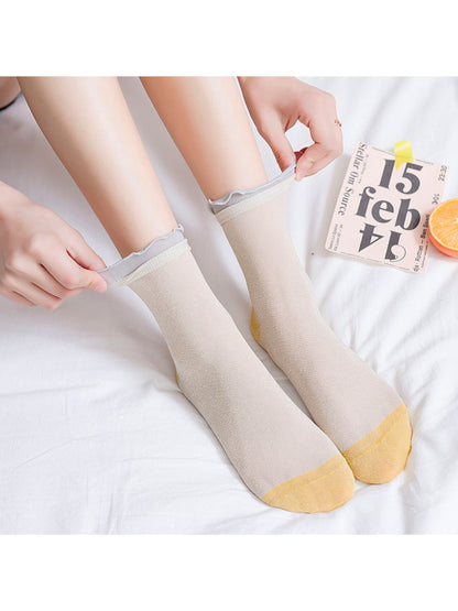 Rufia - Colorblock Ribbed Crew Socks product image 2