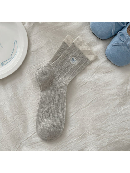 Rufia - Sweet Heart Patch Crew Socks
