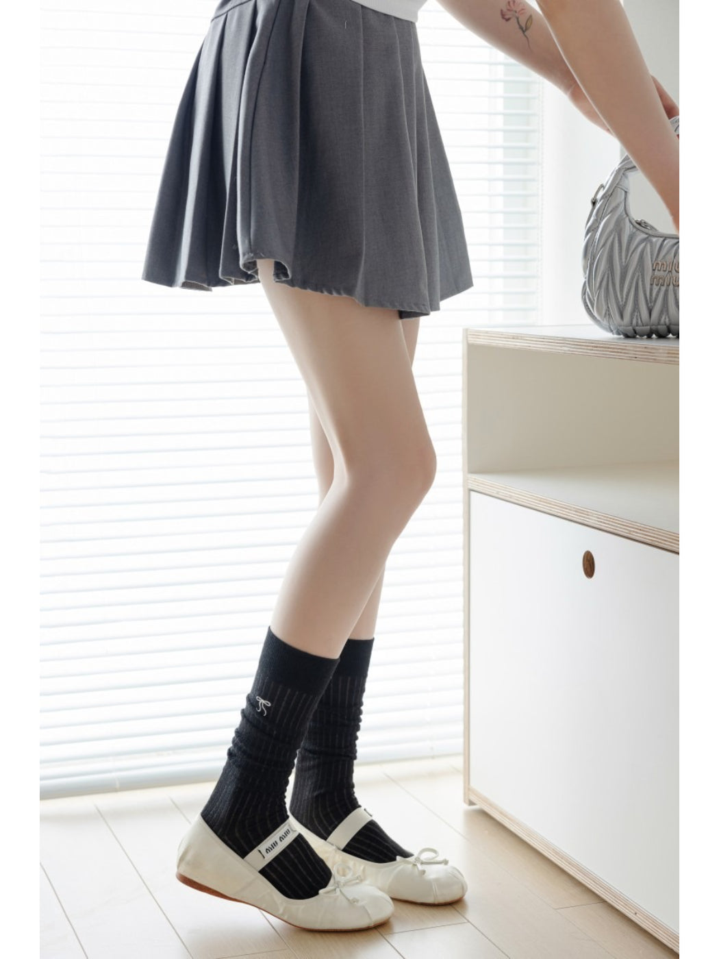 Rufia - Soft Ribbed Basic Crew Socks product image 5