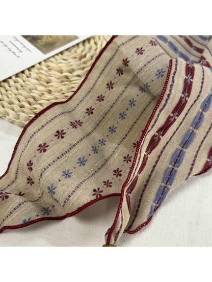 Scarvii - Beaded Tassel Accent Triangle Bandana