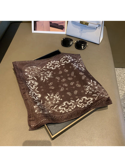 Scarvii - Polka Dot Paisley Square Scarf