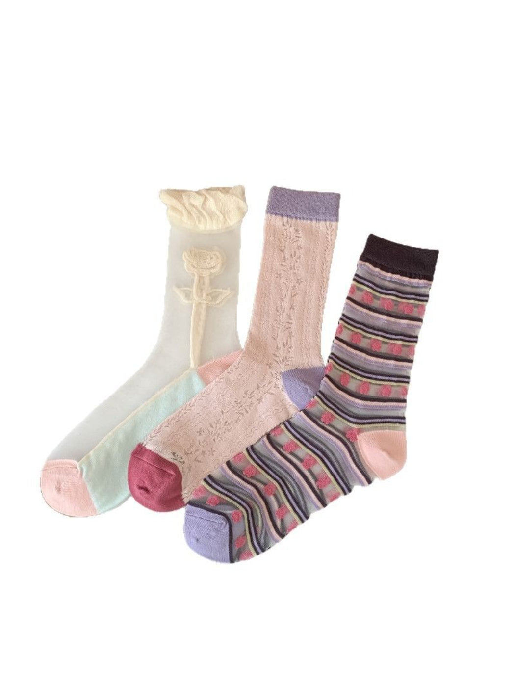 Rufia - Vintage Floral Crew Socks product image 1