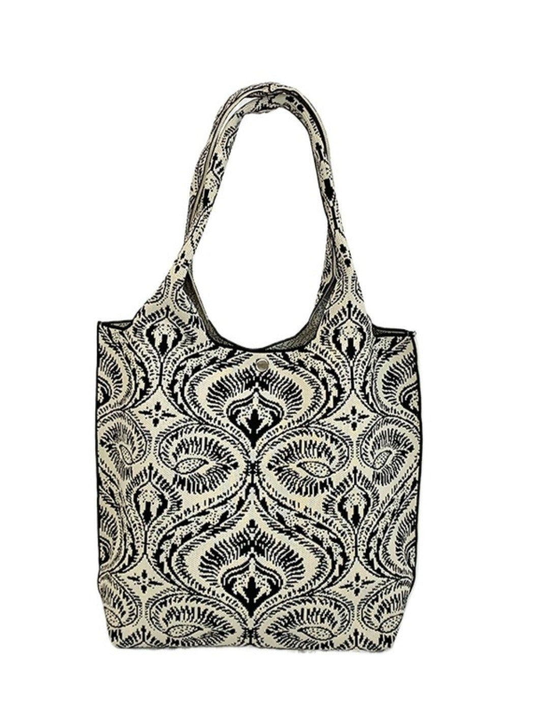 Cosbai - Vintage-patterned Shoulder & Tote Bag