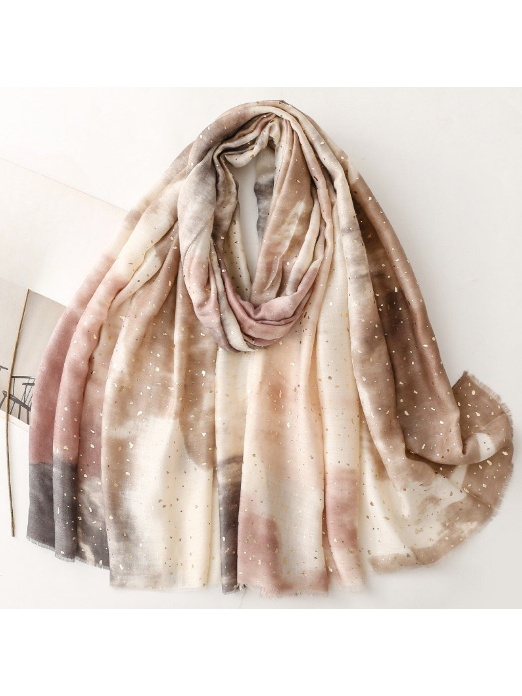 Scarvii - Abstract Wash Texture Soft Scarf