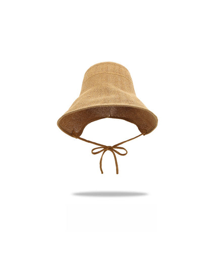 Haila - Elegant Wide Brim Round Crown Bucket Hat