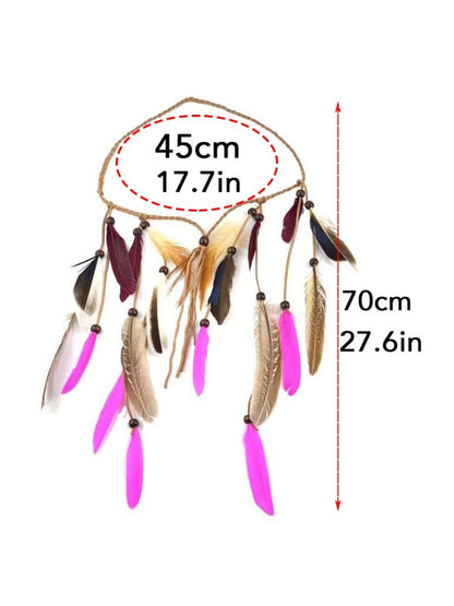 Hairish - Boho Multi Feather Hair Headpiece