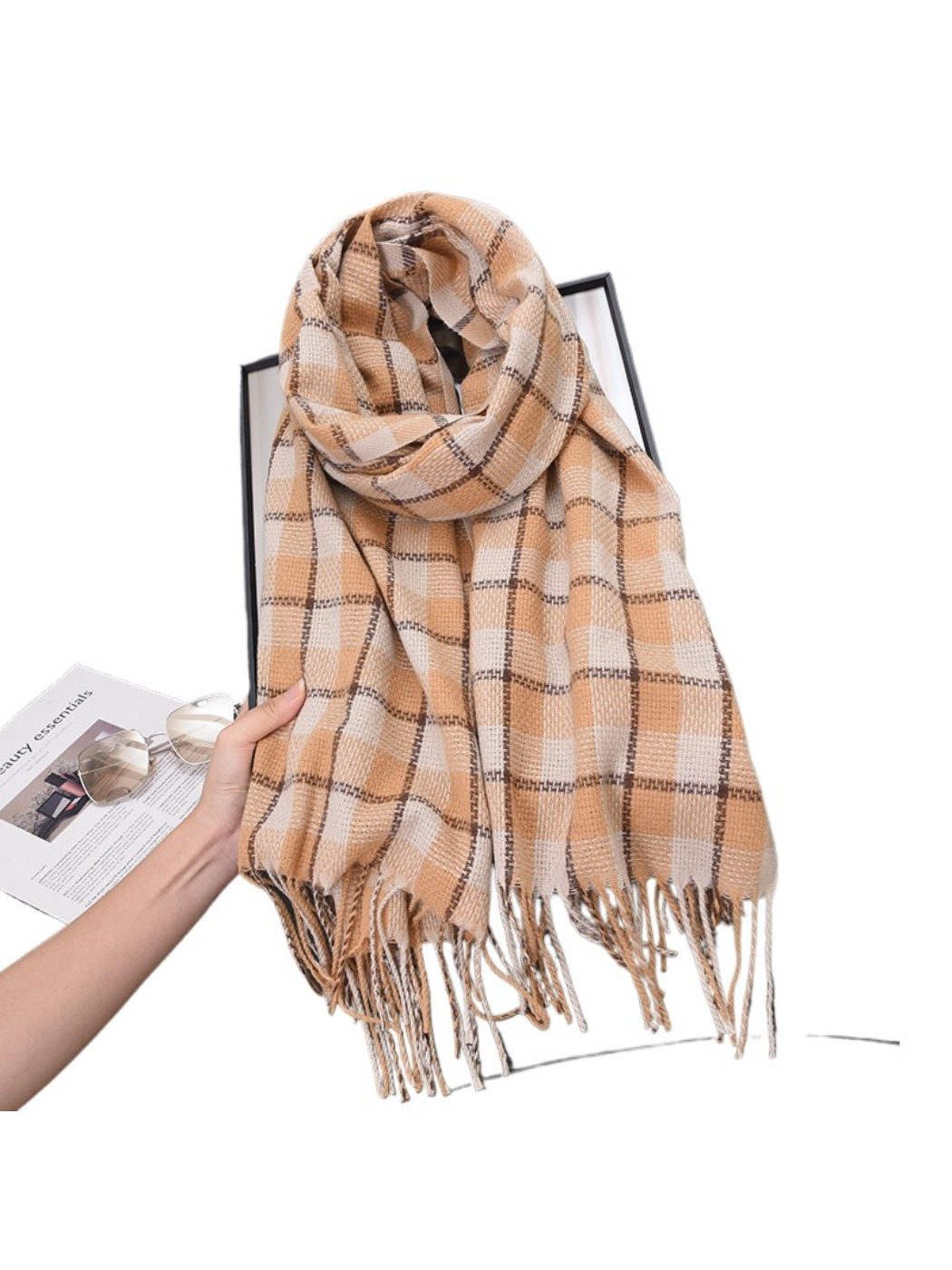 Scarvii - Soft Plaid Winter Scarf
