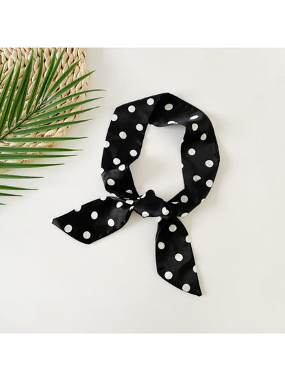 Scarvii - Classic Polka Dot Skinny Scarf Bandana
