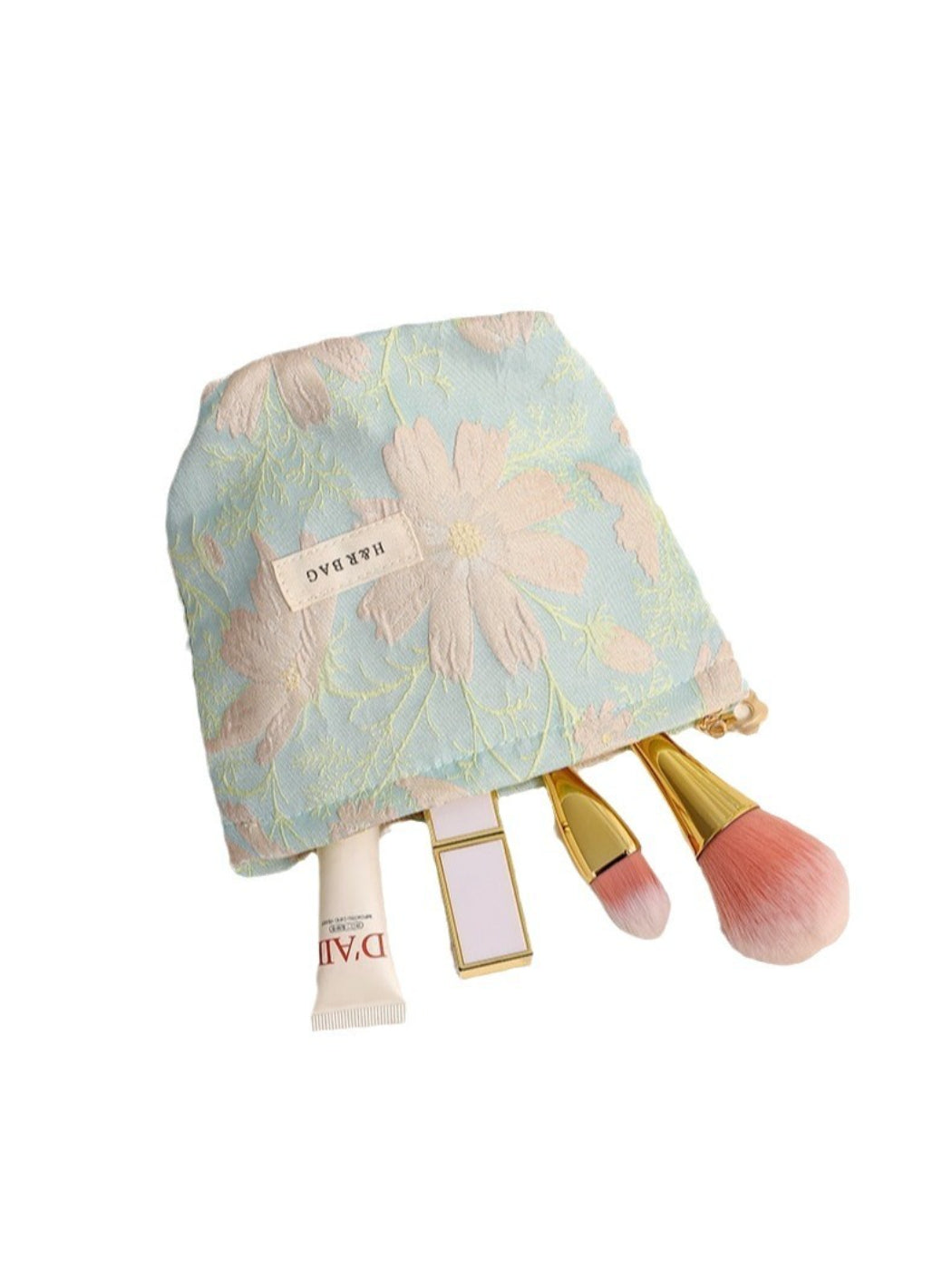 Cosbai - Jacquard Floral Cosmetic Bag